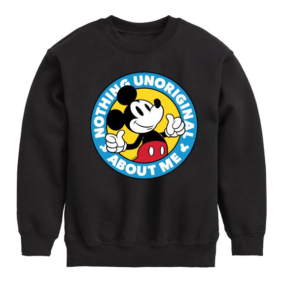 Mickey & Friends - Nothing Unoriginal About Me - Youth Crewneck Fleece Sweatshirt