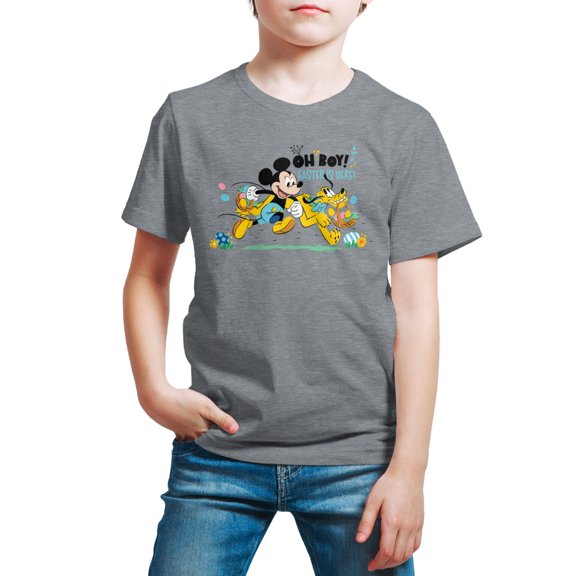 Mickey & Friends - Oh Boy Easter Is Here - Youth Short Sleeve Graphic T-Shirt