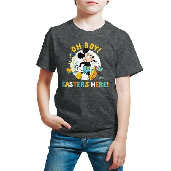 Mickey & Friends - Oh Boy Easters Here - Youth Short Sleeve Graphic T-Shirt
