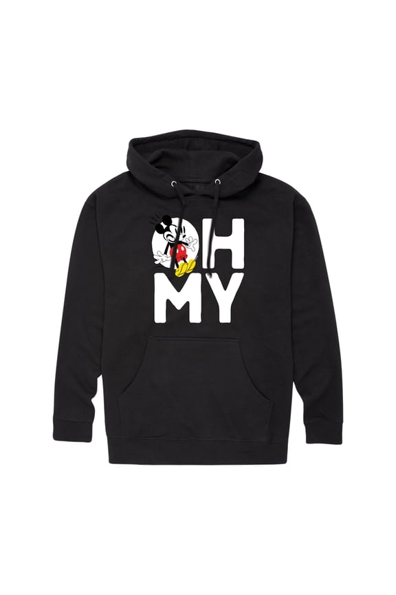 Mickey & Friends - Oh My - Men's Pullover Hooded Fleece Sweatshirt