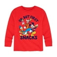 thumbnail image 1 of Mickey & Friends - Ok, But First Snacks - Toddler And Youth Long Sleeve Graphic T-Shirt, 1 of 5