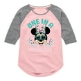 thumbnail image 1 of Mickey & Friends - One In A Melon - Toddler And Youth Girls Raglan Graphic T-Shirt, 1 of 4