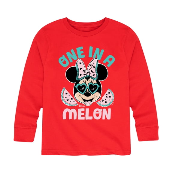 Mickey & Friends - One In A Melon - Toddler And Youth Long Sleeve Graphic T-Shirt