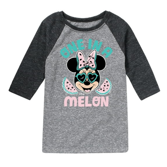 Mickey & Friends - One In A Melon - Toddler And Youth Raglan Graphic T-Shirt