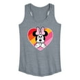 thumbnail image 1 of Mickey & Friends - Oops Minnie Rainbow Heart - Women's Racerback Tank Top, 1 of 5