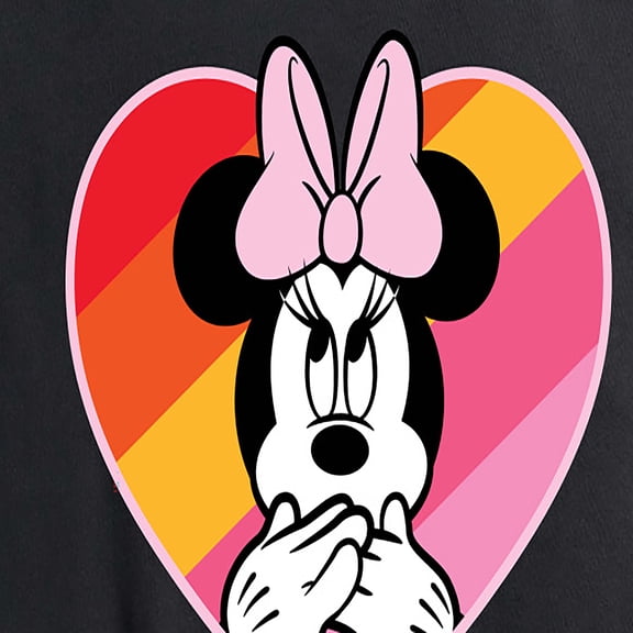 Mickey & Friends - Oops Minnie Rainbow Heart - Women's Short Sleeve Graphic T-Shirt