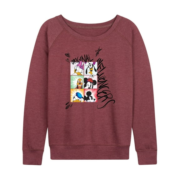 Mickey & Friends - Original Influencers - Women's Lightweight French Terry Long Sleeve Shirt