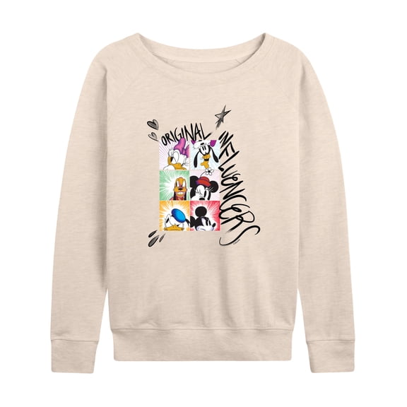 Mickey & Friends - Original Influencers - Women's Lightweight French Terry Long Sleeve Shirt
