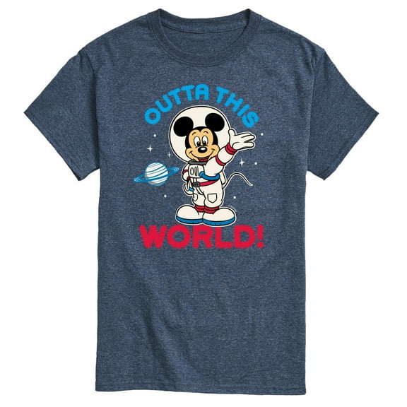 Mickey & Friends - Outta This World - Men's Short Sleeve Graphic T-Shirt