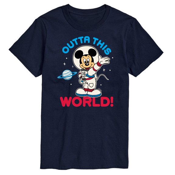 Mickey & Friends - Outta This World - Men's Short Sleeve Graphic T-Shirt