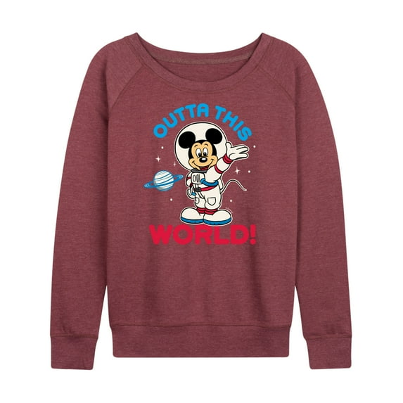 Mickey & Friends - Outta This World - Women's Lightweight French Terry Long Sleeve Shirt