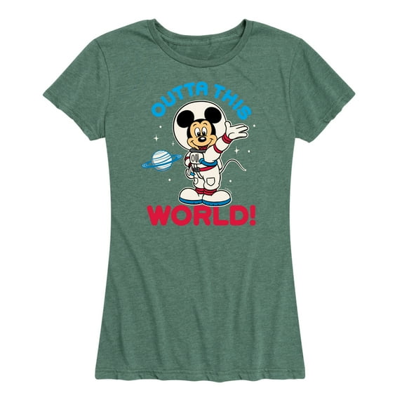Mickey & Friends - Outta This World - Women's Short Sleeve Graphic T-Shirt