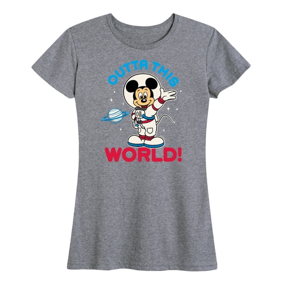 Mickey & Friends - Outta This World - Women's Short Sleeve Graphic T-Shirt