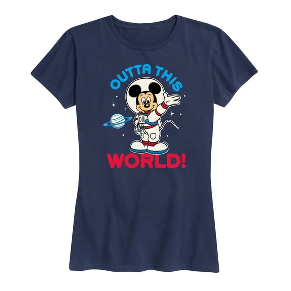 Mickey & Friends - Outta This World - Women's Short Sleeve Graphic T-Shirt