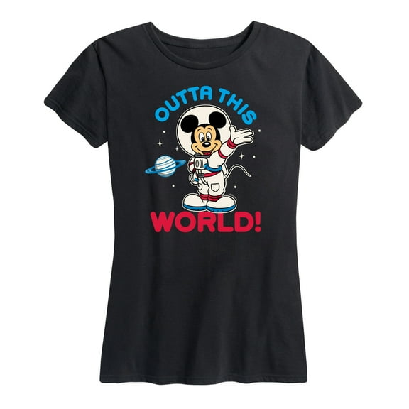Mickey & Friends - Outta This World - Women's Short Sleeve Graphic T-Shirt