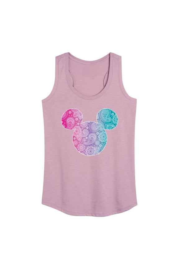 Mickey & Friends - Paisley Mickey - Women's Racerback Tank Top