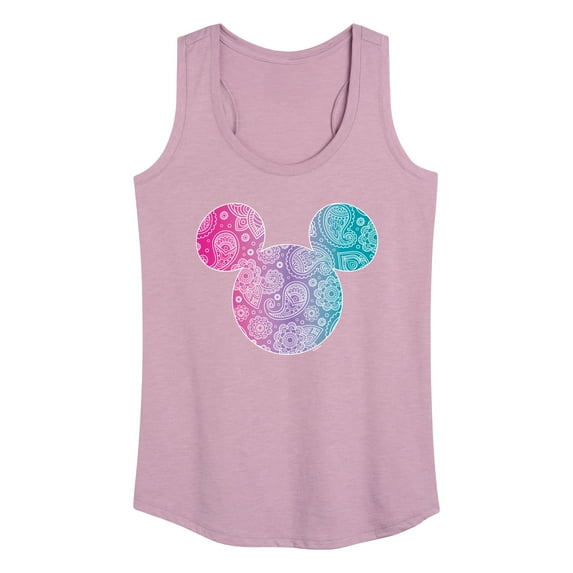 Mickey & Friends - Paisley Mickey - Women's Racerback Tank Top