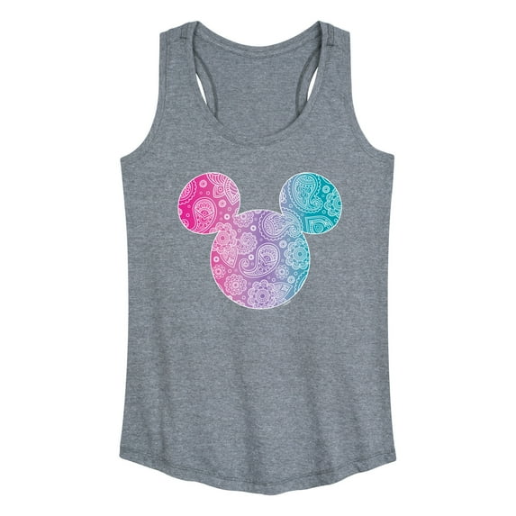 Mickey & Friends - Paisley Mickey - Women's Racerback Tank Top