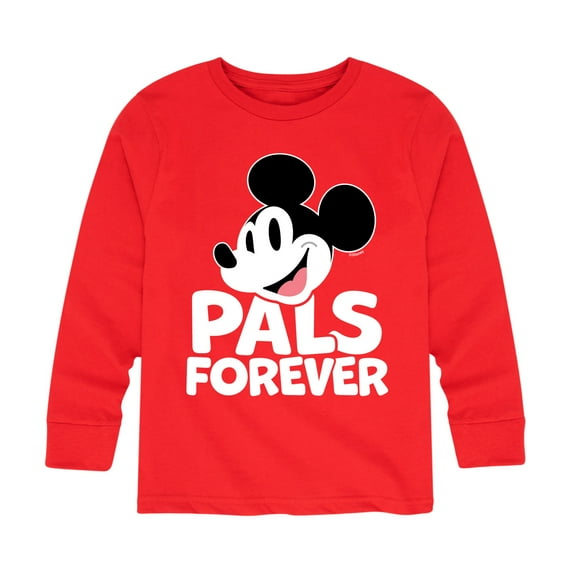Mickey & Friends - Pals Forever - Toddler And Youth Long Sleeve Graphic T-Shirt