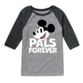 thumbnail image 1 of Mickey & Friends - Pals Forever - Toddler And Youth Raglan Graphic T-Shirt, 1 of 4