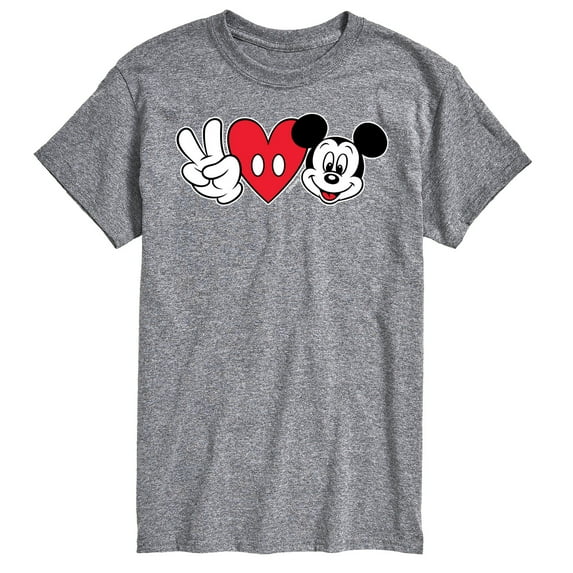 Mickey & Friends - Peace Love Mickey - Men's Short Sleeve Graphic T-Shirt