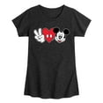 thumbnail image 1 of Mickey & Friends - Peace Love Mickey - Toddler And Youth Girls Short Sleeve Graphic T-Shirt, 1 of 5