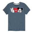 thumbnail image 1 of Mickey & Friends - Peace Love Mickey - Toddler And Youth Short Sleeve Graphic T-Shirt, 1 of 5