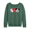 thumbnail image 1 of Mickey & Friends - Peace Love Mickey - Women's Lightweight French Terry Long Sleeve Shirt, 1 of 5