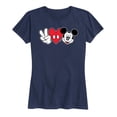 thumbnail image 1 of Mickey & Friends - Peace Love Mickey - Women's Short Sleeve Graphic T-Shirt, 1 of 5