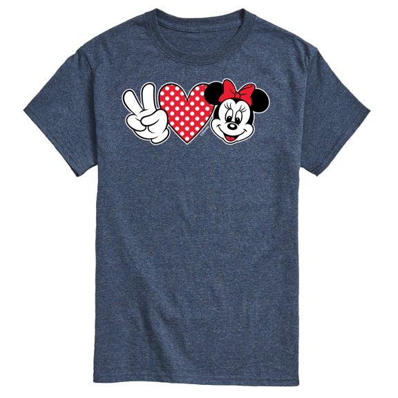 Mickey & Friends - Peace Love Minnie - Men's Short Sleeve Graphic T-Shirt