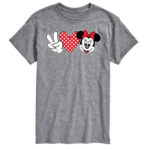 Mickey & Friends - Peace Love Minnie - Men's Short Sleeve Graphic T-Shirt
