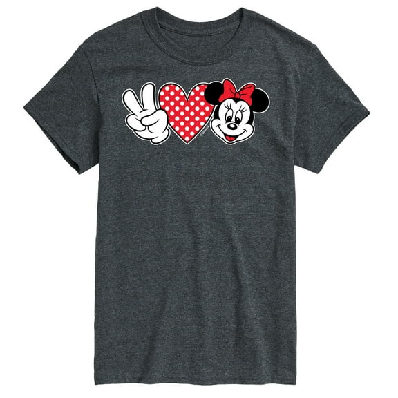 Mickey & Friends - Peace Love Minnie - Men's Short Sleeve Graphic T-Shirt