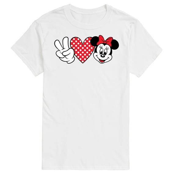 Mickey & Friends - Peace Love Minnie - Men's Short Sleeve Graphic T-Shirt