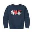 thumbnail image 1 of Mickey & Friends - Peace Love Minnie - Toddler And Youth Crewneck Fleece Sweatshirt, 1 of 5