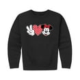 thumbnail image 1 of Mickey & Friends - Peace Love Minnie - Toddler And Youth Crewneck Fleece Sweatshirt, 1 of 5