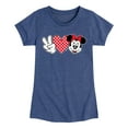 thumbnail image 1 of Mickey & Friends - Peace Love Minnie - Toddler And Youth Girls Short Sleeve Graphic T-Shirt, 1 of 5