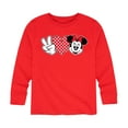 thumbnail image 1 of Mickey & Friends - Peace Love Minnie - Toddler And Youth Long Sleeve Graphic T-Shirt, 1 of 5