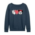 thumbnail image 1 of Mickey & Friends - Peace Love Minnie - Women's Lightweight French Terry Long Sleeve Shirt, 1 of 5