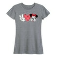 thumbnail image 1 of Mickey & Friends - Peace Love Minnie - Women's Short Sleeve Graphic T-Shirt, 1 of 5