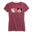 thumbnail image 1 of Mickey & Friends - Peace Love Minnie - Women's Short Sleeve Graphic T-Shirt, 1 of 5