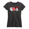 thumbnail image 1 of Mickey & Friends - Peace Love Minnie - Women's Short Sleeve Graphic T-Shirt, 1 of 5
