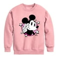 thumbnail image 1 of Disney - Mickey & Friends - Peace Sign - Checkered Background - Toddler And Youth Long Sleeve Graphic T-Shirt, 1 of 4