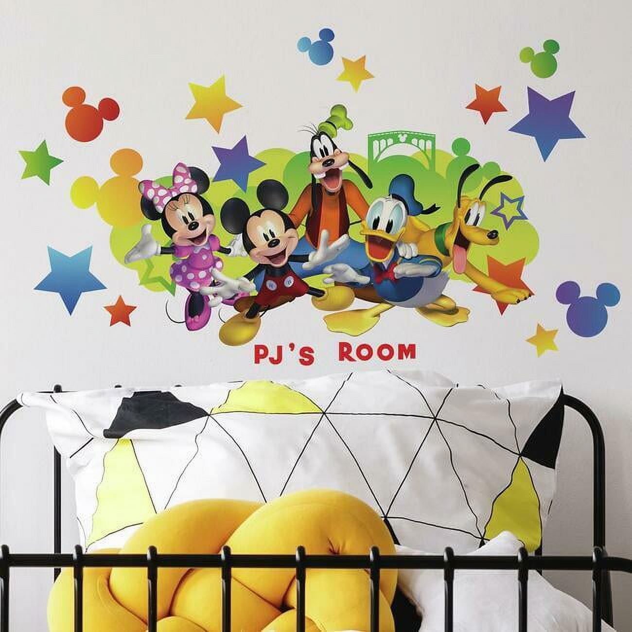 Disney Mickey & Friends Personalized Giant Wall Decal with Alphabet