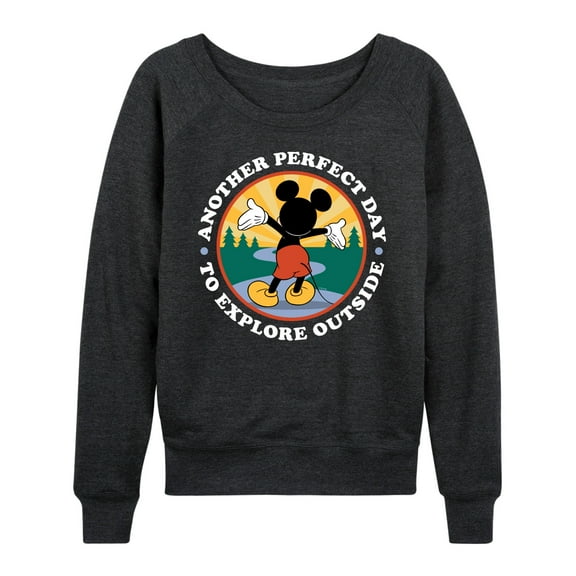 Mickey & Friends - Perfect Day Explore Outside - Women's Lightweight French Terry Long Sleeve Shirt