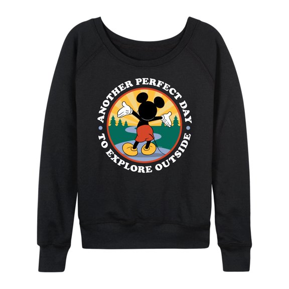 Mickey & Friends - Perfect Day Explore Outside - Women's Lightweight French Terry Long Sleeve Shirt