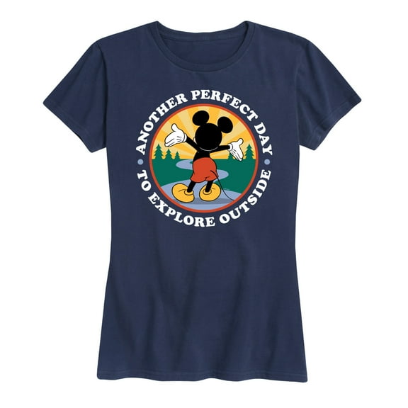Mickey & Friends - Perfect Day Explore Outside - Women's Short Sleeve Graphic T-Shirt
