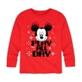 thumbnail image 1 of Mickey & Friends - Play All Day Pixels - Youth Long Sleeve Graphic T-Shirt, 1 of 5