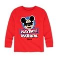 thumbnail image 1 of Mickey & Friends - Playdate Material - Toddler And Youth Long Sleeve Graphic T-Shirt, 1 of 5