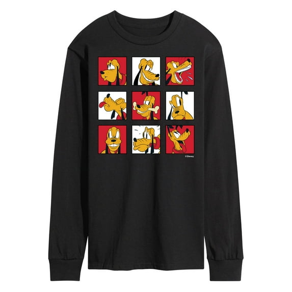 Mickey & Friends - Pluto Grid - Men's Long Sleeve T-Shirt