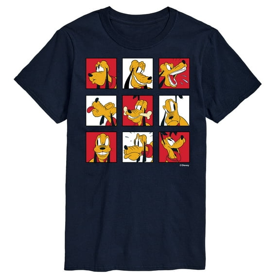 Mickey & Friends - Pluto Grid - Men's Short Sleeve Graphic T-Shirt